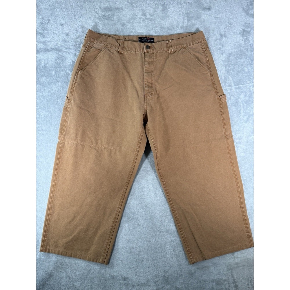 Walls FR Pants Men's 44x25 Brown Flame Resistant Canvas Duck Carpenter Workwear